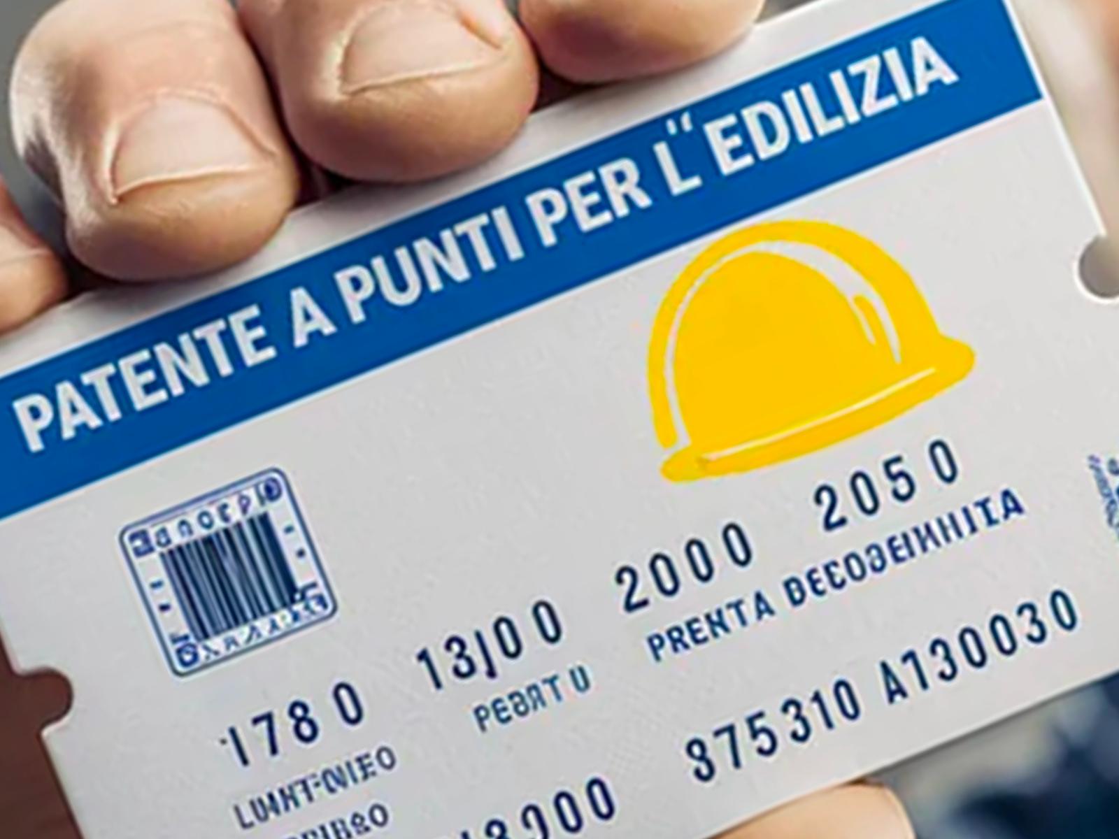 RETTIFICA DELLE ISTANZE PER LA PATENTE A CREDITI IN EDILIZA